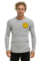Retro SMILEY 2 THERMAL - HEATHER GREY