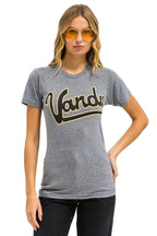 Retro VANDERBILT COMMODORES CREW TEE SHIRT - HEATHER GREY