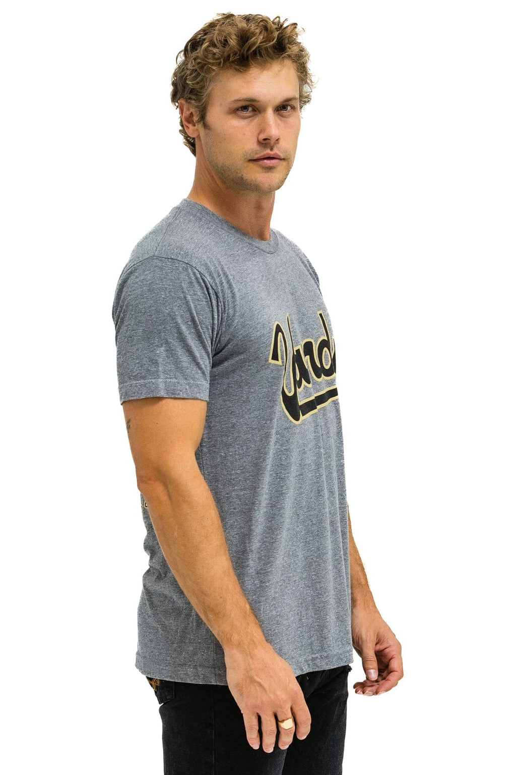 Retro VANDERBILT COMMODORES CREW TEE SHIRT - HEATHER GREY