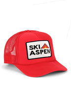 Retro SKI ASPEN TRUCKER HAT