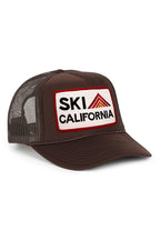 Retro SKI CALIFORNIA TRUCKER HAT