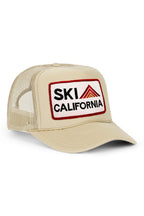 Retro SKI CALIFORNIA TRUCKER HAT