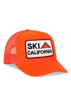 Retro SKI CALIFORNIA TRUCKER HAT