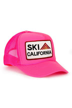 Retro SKI CALIFORNIA TRUCKER HAT
