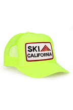 Retro SKI CALIFORNIA TRUCKER HAT