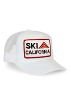 Retro SKI CALIFORNIA TRUCKER HAT