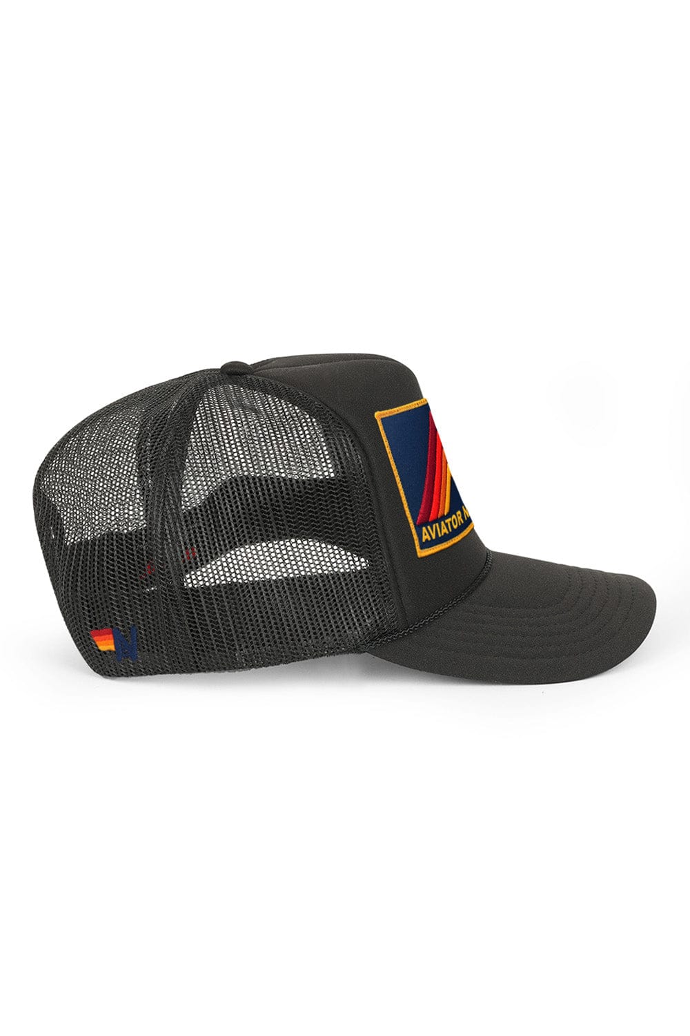 Retro MOUNTAIN STRIPE VINTAGE TRUCKER HAT