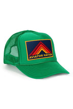 Retro MOUNTAIN STRIPE VINTAGE TRUCKER HAT