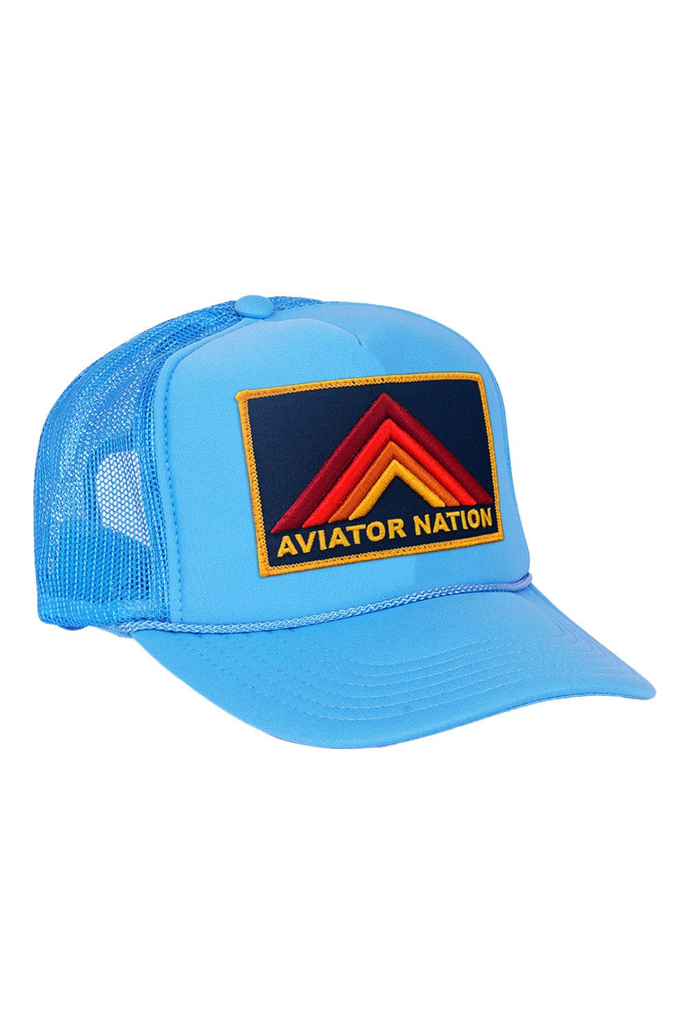 Retro MOUNTAIN STRIPE VINTAGE TRUCKER HAT