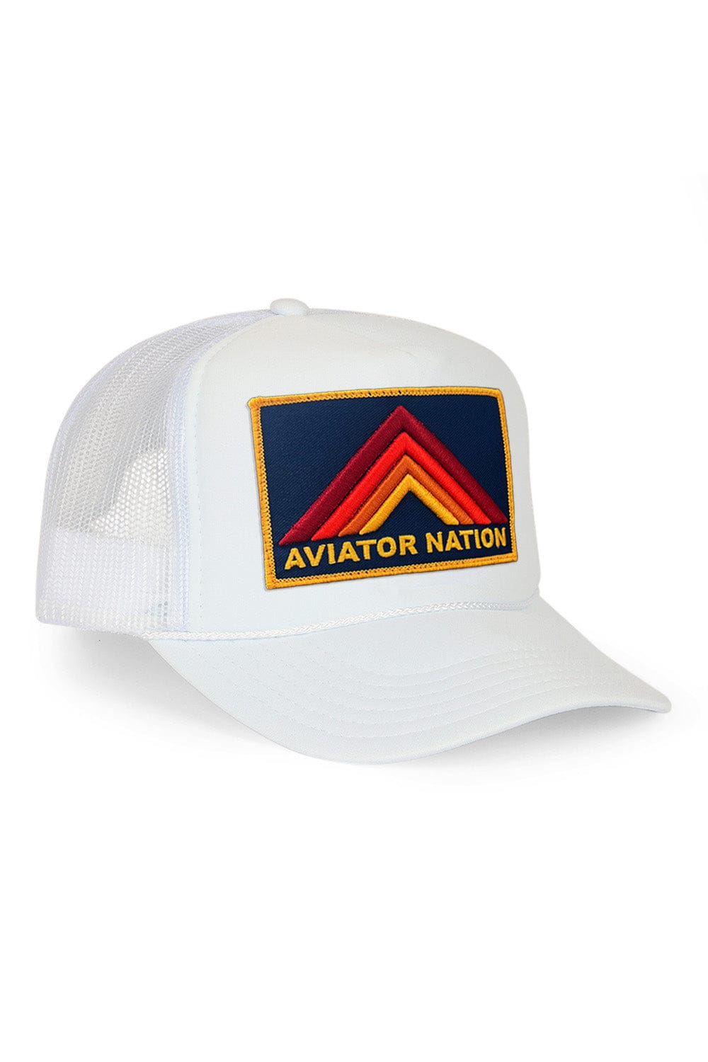 Retro MOUNTAIN STRIPE VINTAGE TRUCKER HAT