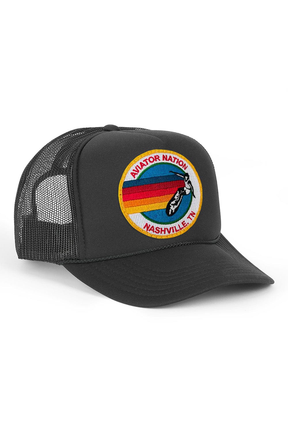 Retro AVIATOR NATION NASHVILLE VINTAGE LOW RISE TRUCKER HAT