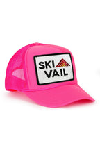 Retro SKI VAIL TRUCKER HAT