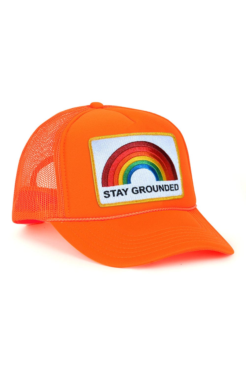 Retro STAY GROUNDED TRUCKER HAT