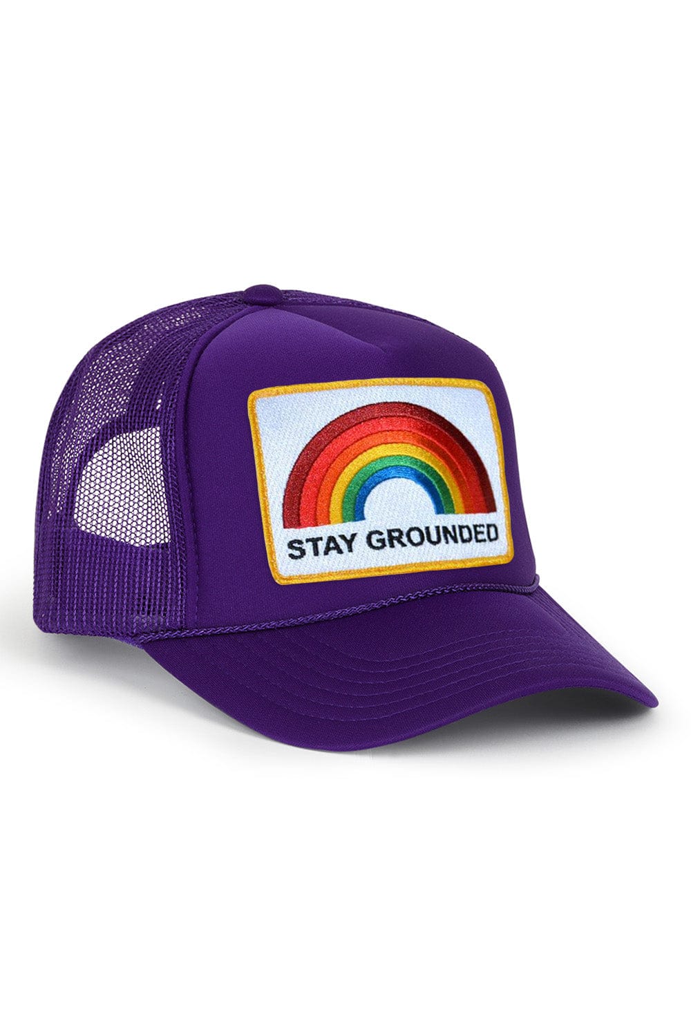 Retro STAY GROUNDED TRUCKER HAT