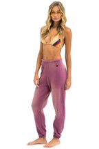 Retro VENICE SURFER SWEATPANTS - FADED BERRY