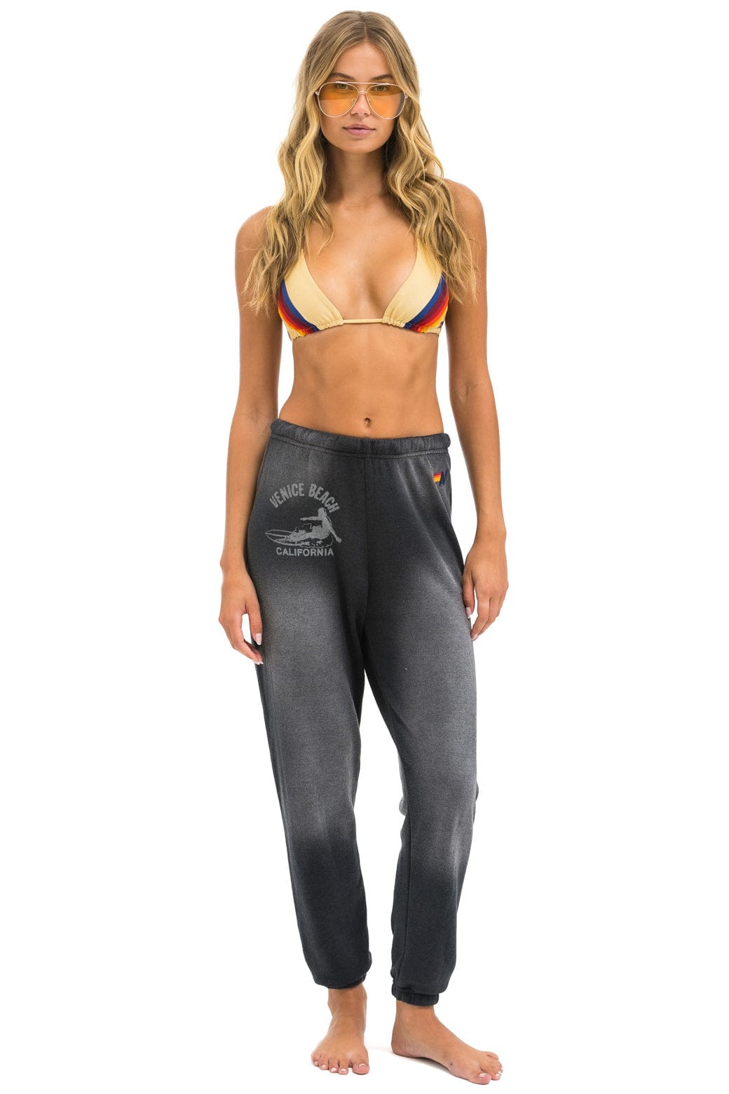 Retro VENICE SURFER SWEATPANTS - FADED SMOKE