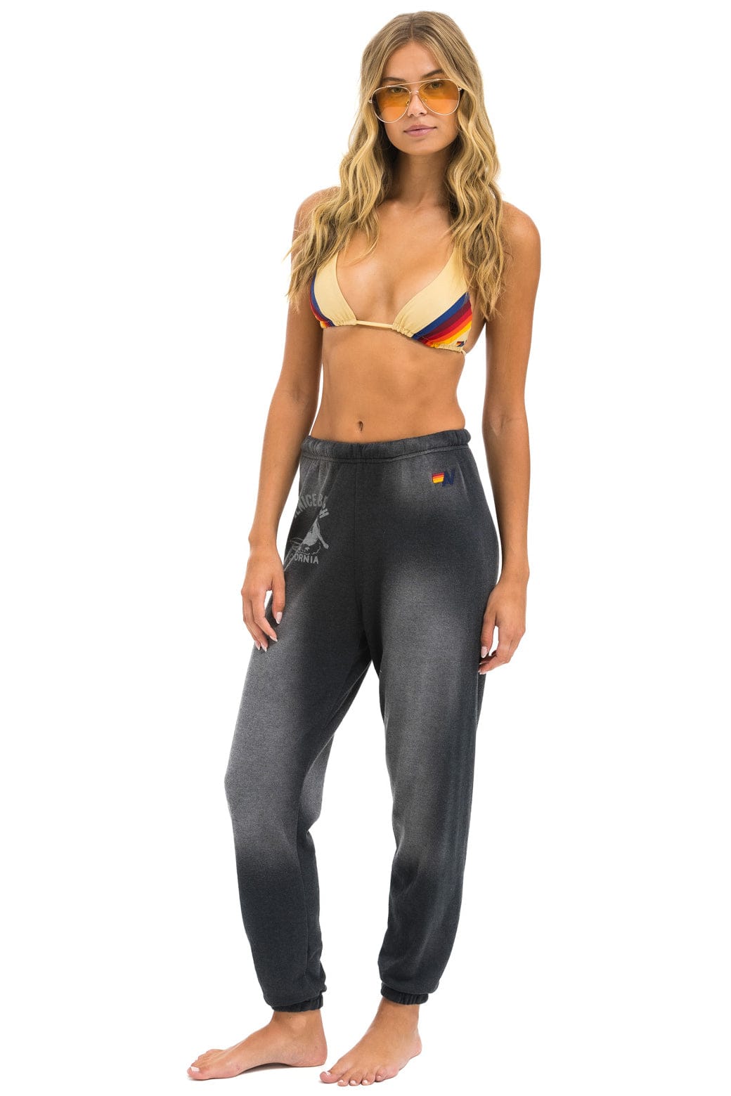 Retro VENICE SURFER SWEATPANTS - FADED SMOKE