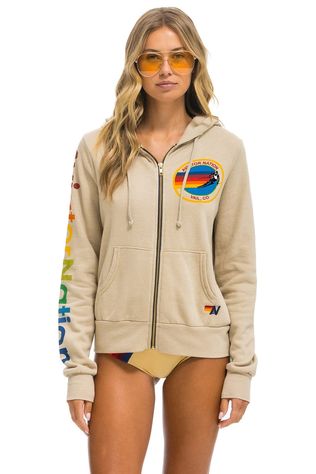 Retro AVIATOR NATION VAIL HOODIE - SAND