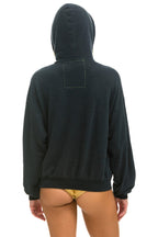 Retro BOLT HEART PULLOVER RELAXED HOODIE - CHARCOAL