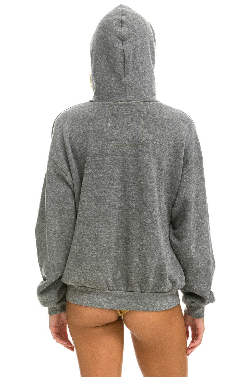 Retro BOLT HEART PULLOVER RELAXED HOODIE - HEATHER