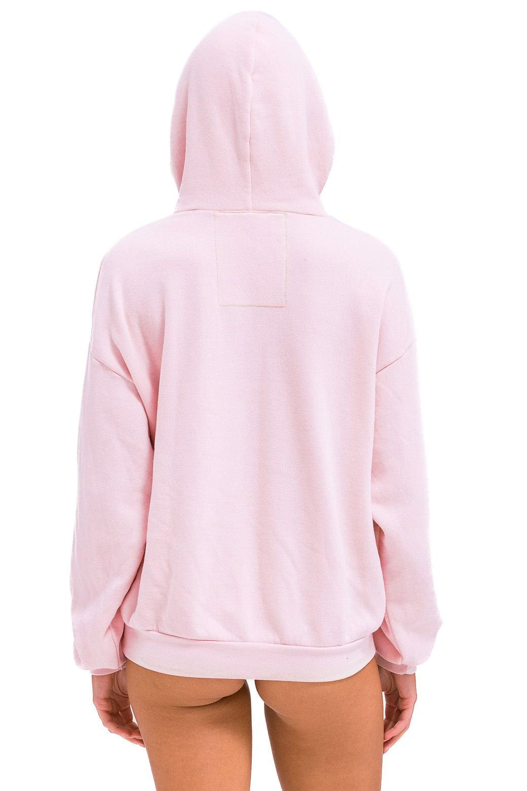 Retro BOLT HEART PULLOVER RELAXED HOODIE - LIGHT PINK