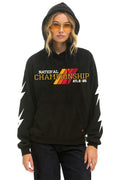 Retro CFP NATIONAL CHAMPIONSHIP TEAMS 2025 RELAXED PULLOVER HOODIE - BLACK