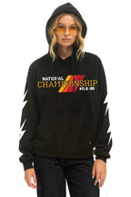 Retro CFP NATIONAL CHAMPIONSHIP TEAMS 2025 RELAXED PULLOVER HOODIE - BLACK