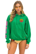 Retro LA ONDA 2025 RELAXED PULLOVER HOODIE - KELLY GREEN
