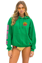 Retro LA ONDA 2025 RELAXED PULLOVER HOODIE - KELLY GREEN