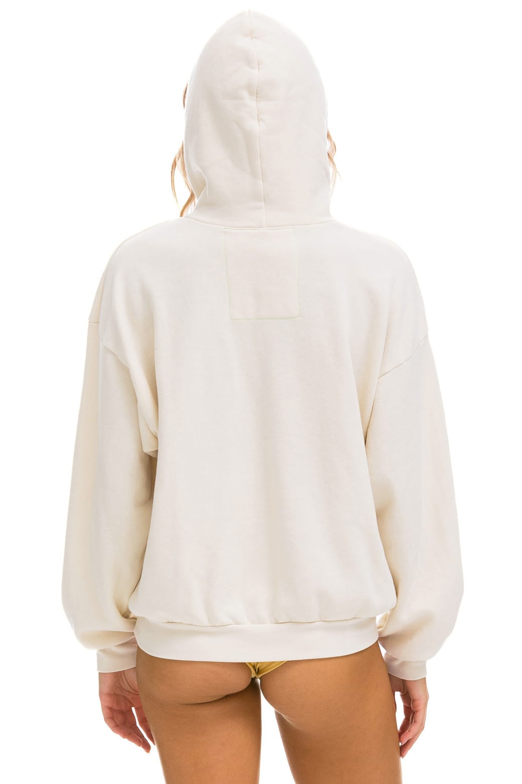 Retro 5 STRIPE AMERICA RELAXED PULLOVER HOODIE - VINTAGE WHITE USA