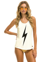 Retro MENS BOLT TANK - VINTAGE WHITE