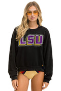 Retro LSU RELAXED CREW SWEATSHIRT - BLACK