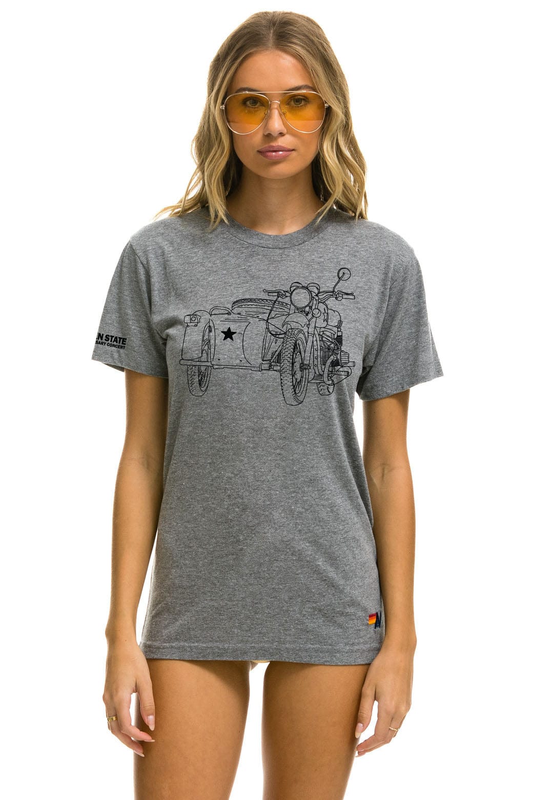 Retro GARDEN STATE CONCERT CREW TEE SHIRT - HEATHER GREY