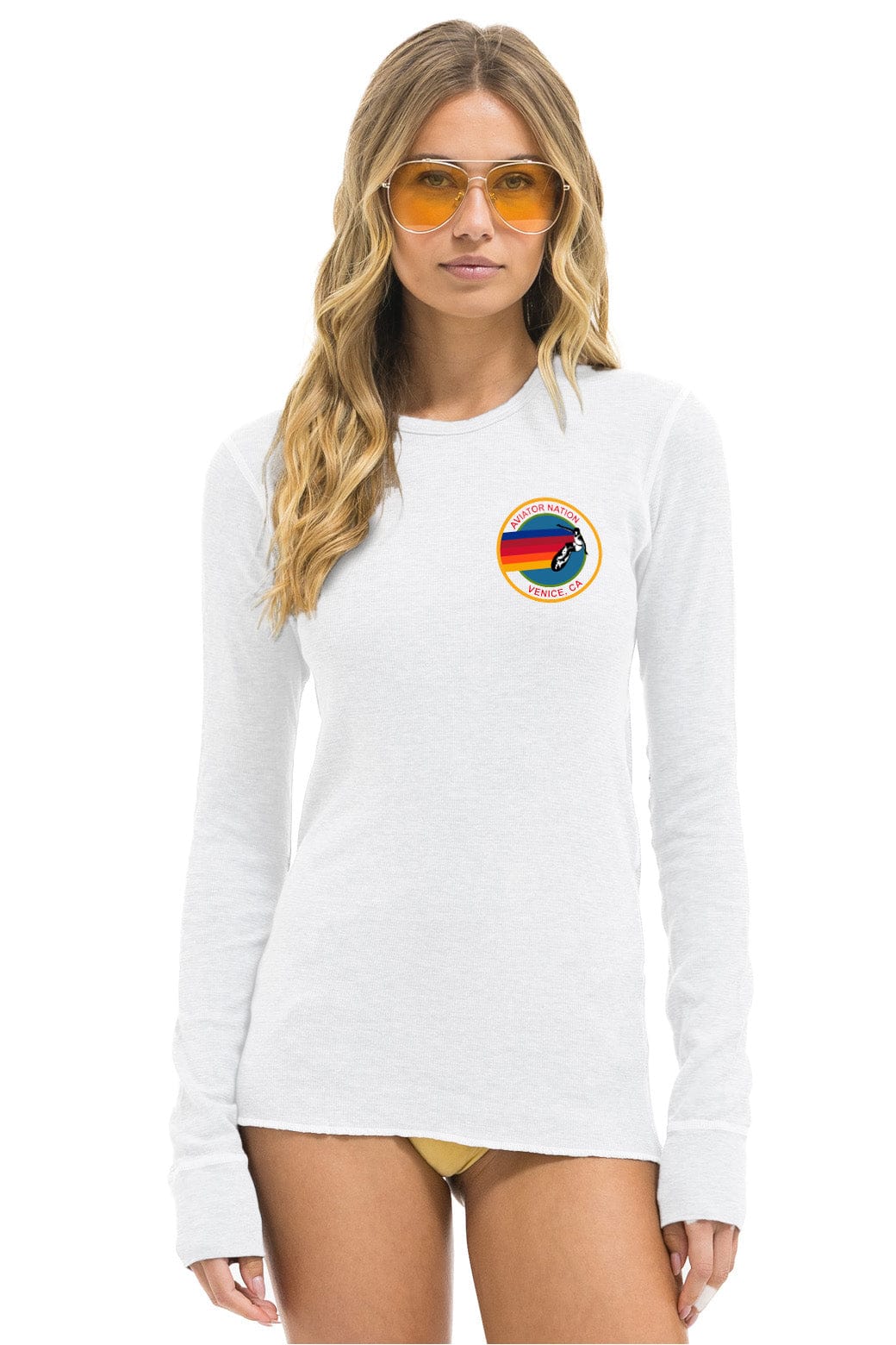 Retro AVIATOR NATION VENICE THERMAL - WHITE