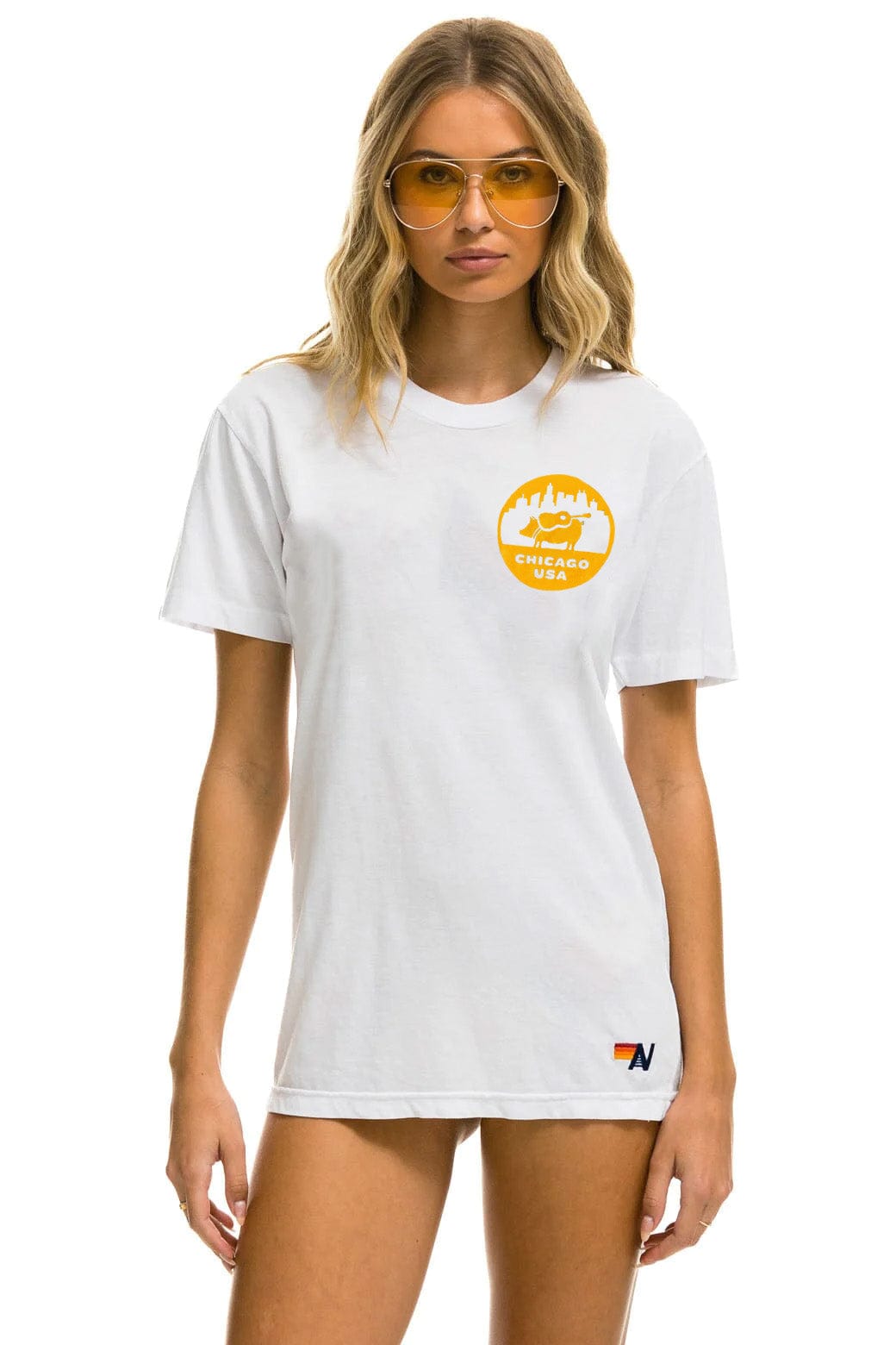 Retro WINDY CITY SMOKEOUT 2025 CREW TEE SHIRT - WHITE