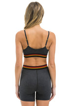 Retro LOGO ADJUSTABLE BRALETTE - CHARCOAL