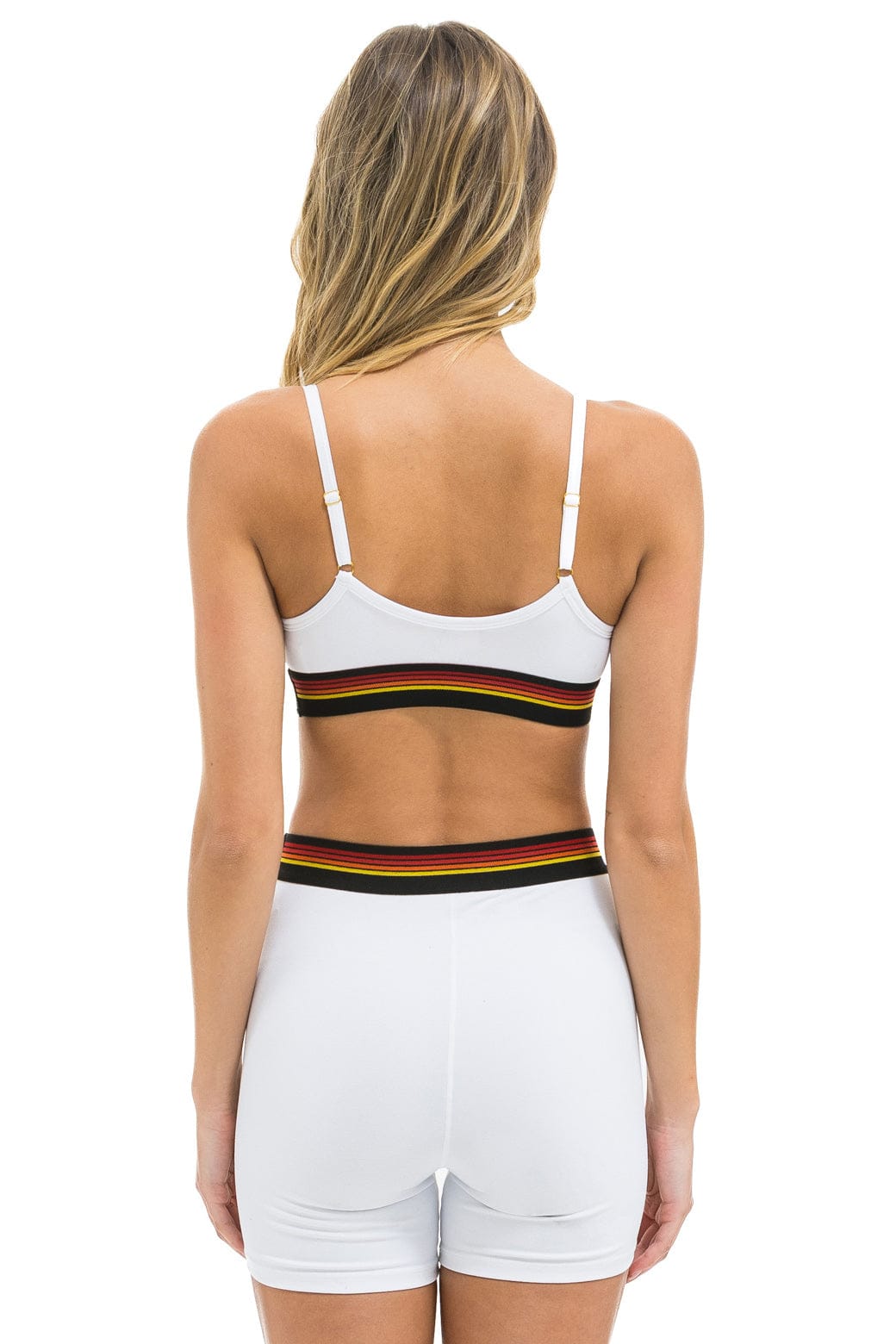 Retro LOGO ADJUSTABLE BRALETTE - WHITE