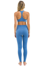 Retro FULL LENGTH HI-RISE 5 STRIPE LEGGINGS - WATER