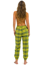 Retro PLAID LODGE PANT - AVOCADO PLAID