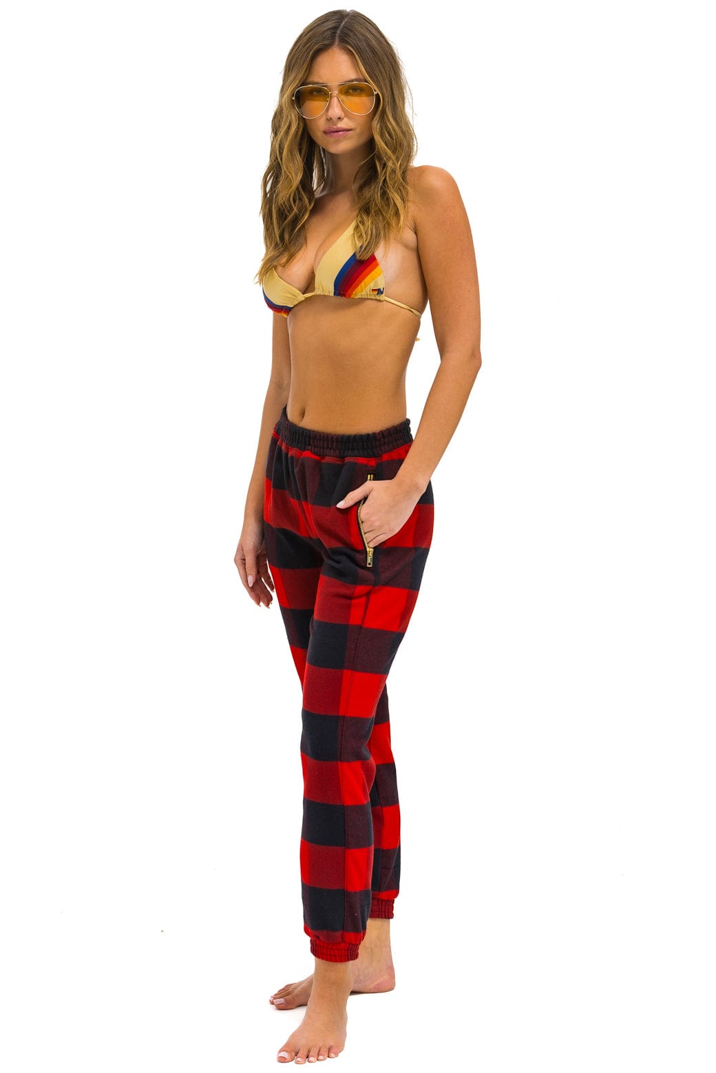 Retro PLAID LODGE PANT - BUFFALO PLAID