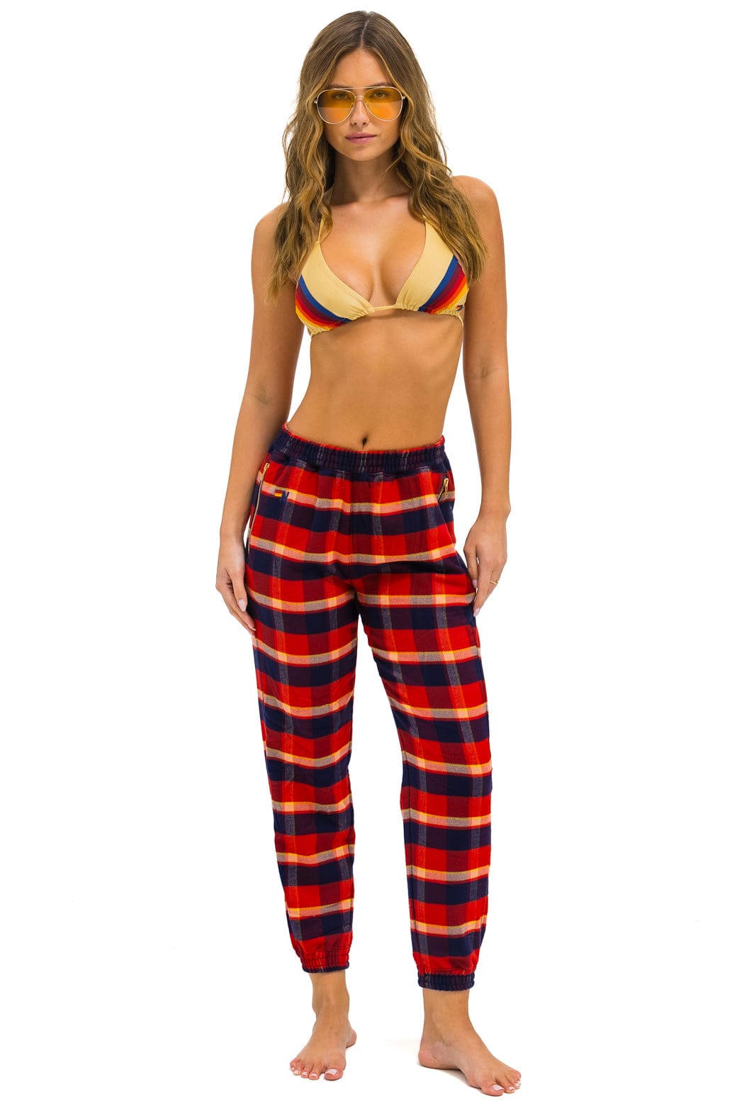 Retro PLAID LODGE PANT - RUGBY PLAID