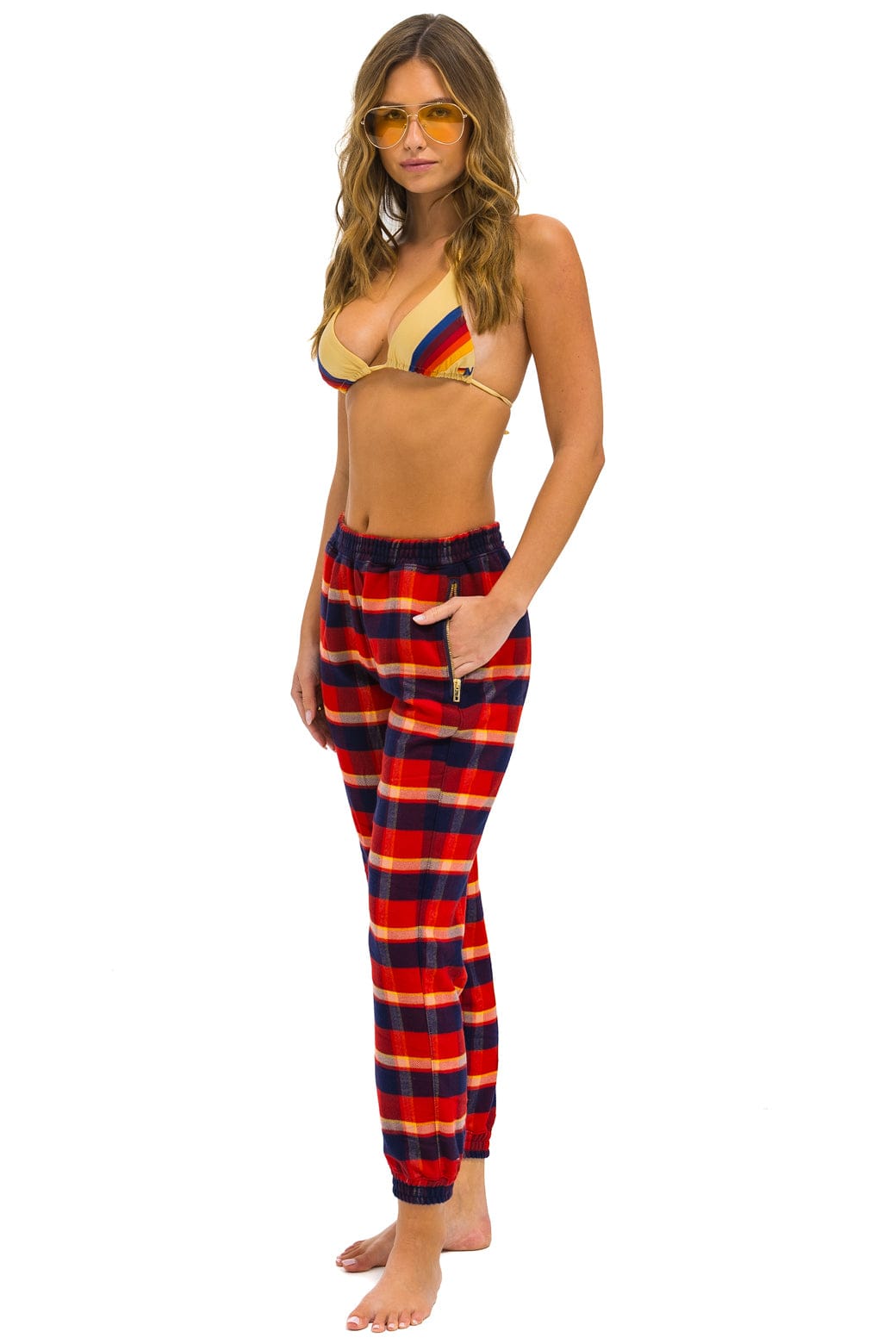 Retro PLAID LODGE PANT - RUGBY PLAID