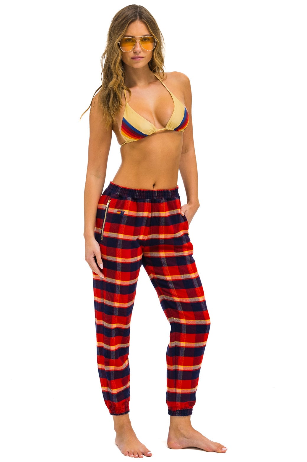 Retro PLAID LODGE PANT - RUGBY PLAID