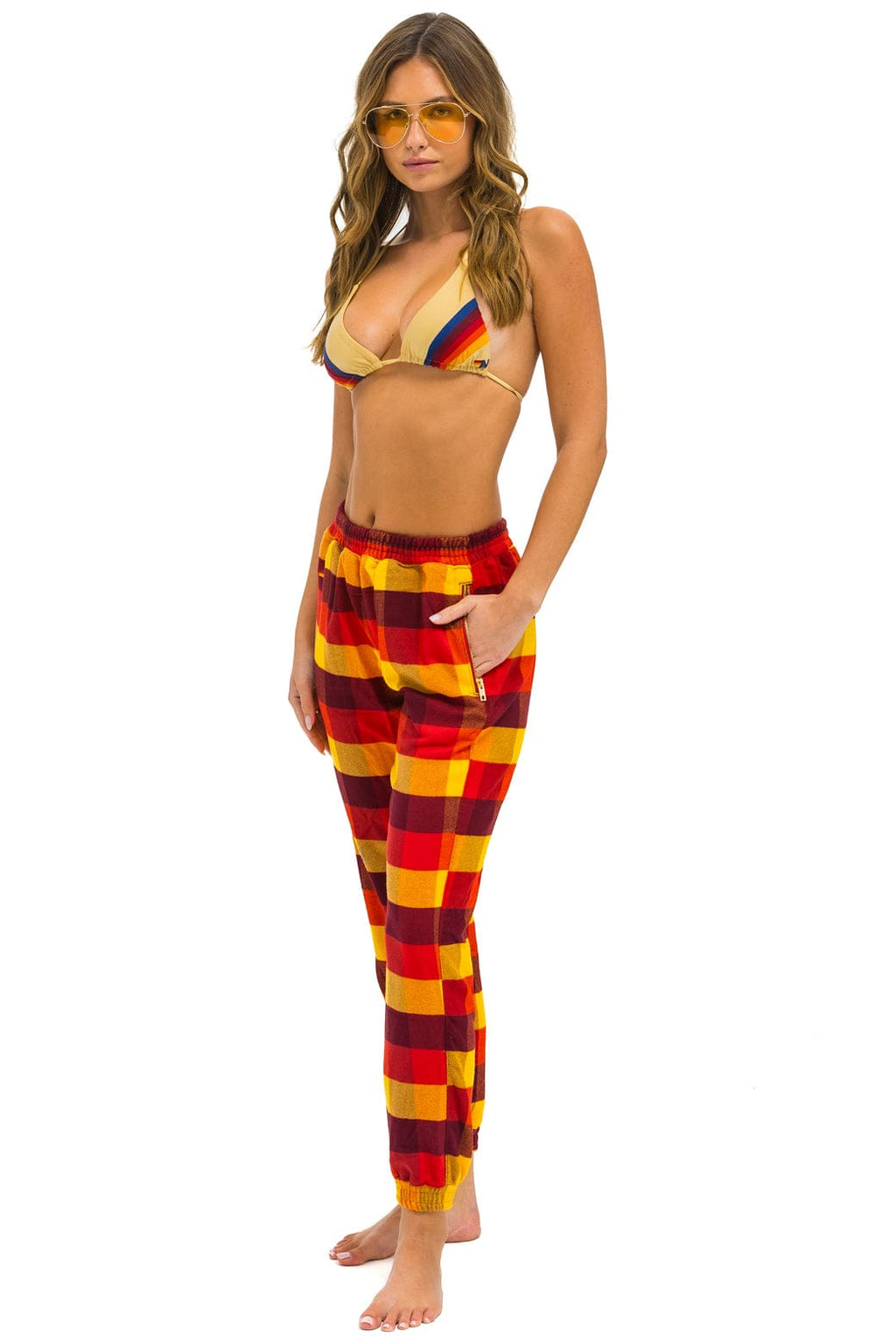Retro PLAID LODGE PANT - SURFY PLAID