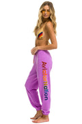 Retro AVIATOR NATION MILL VALLEY SWEATPANTS - NEON PURPLE