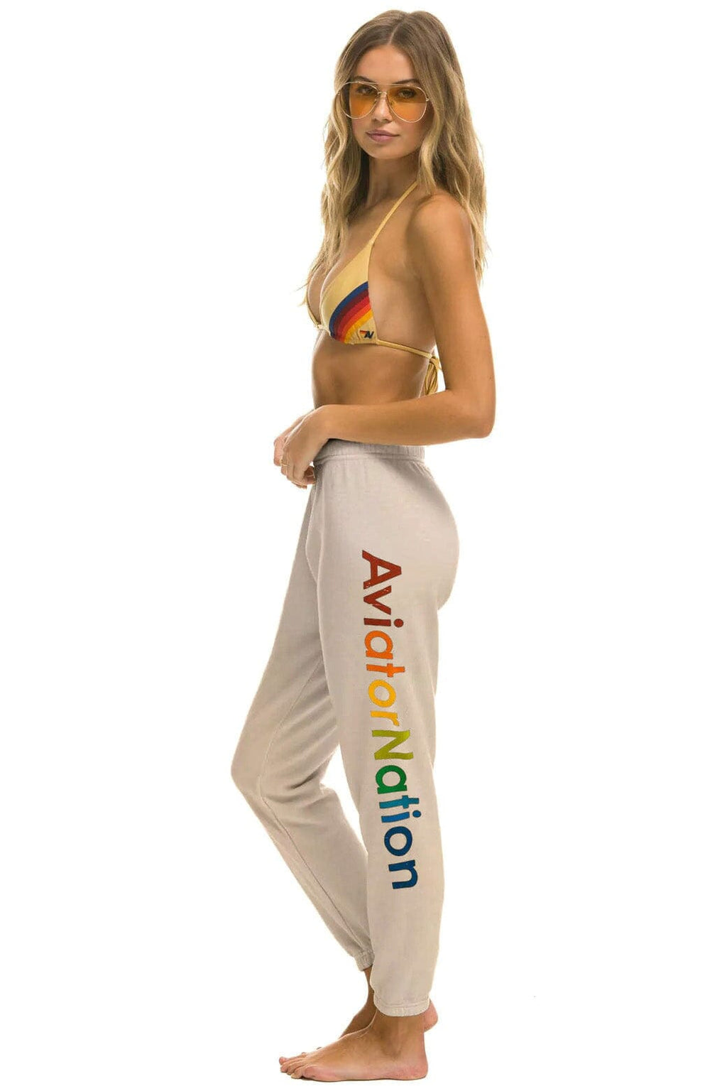 Retro AVIATOR NATION AUSTIN SWEATPANTS - SAND