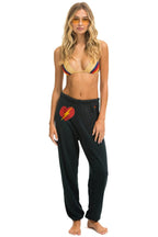 Retro BOLT HEART SWEATPANTS - CHARCOAL