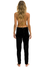 Retro HEART STITCH JOGGER SWEATPANTS - BLACK