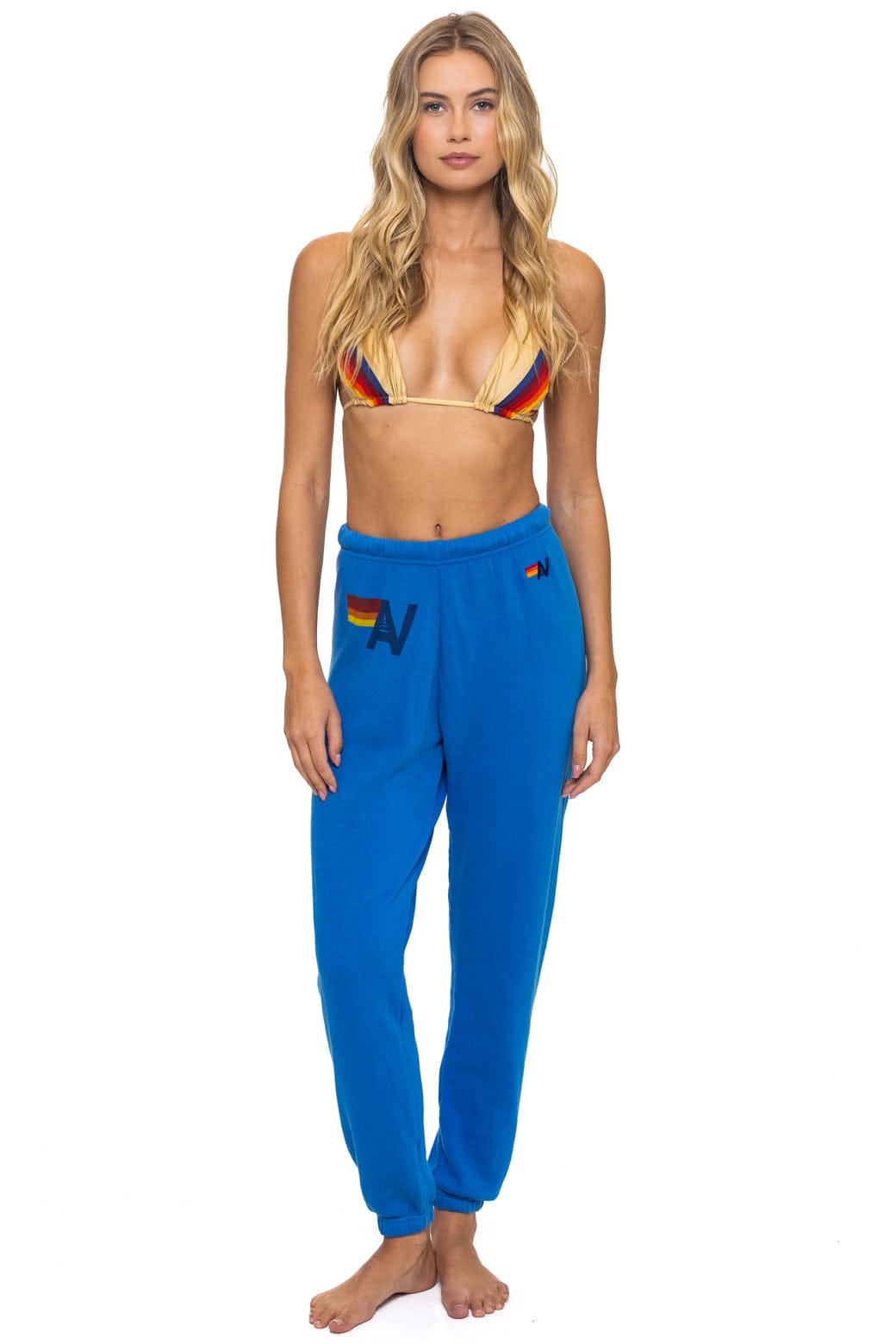 Retro LOGO SWEATPANTS - ADVENTURE BLUE