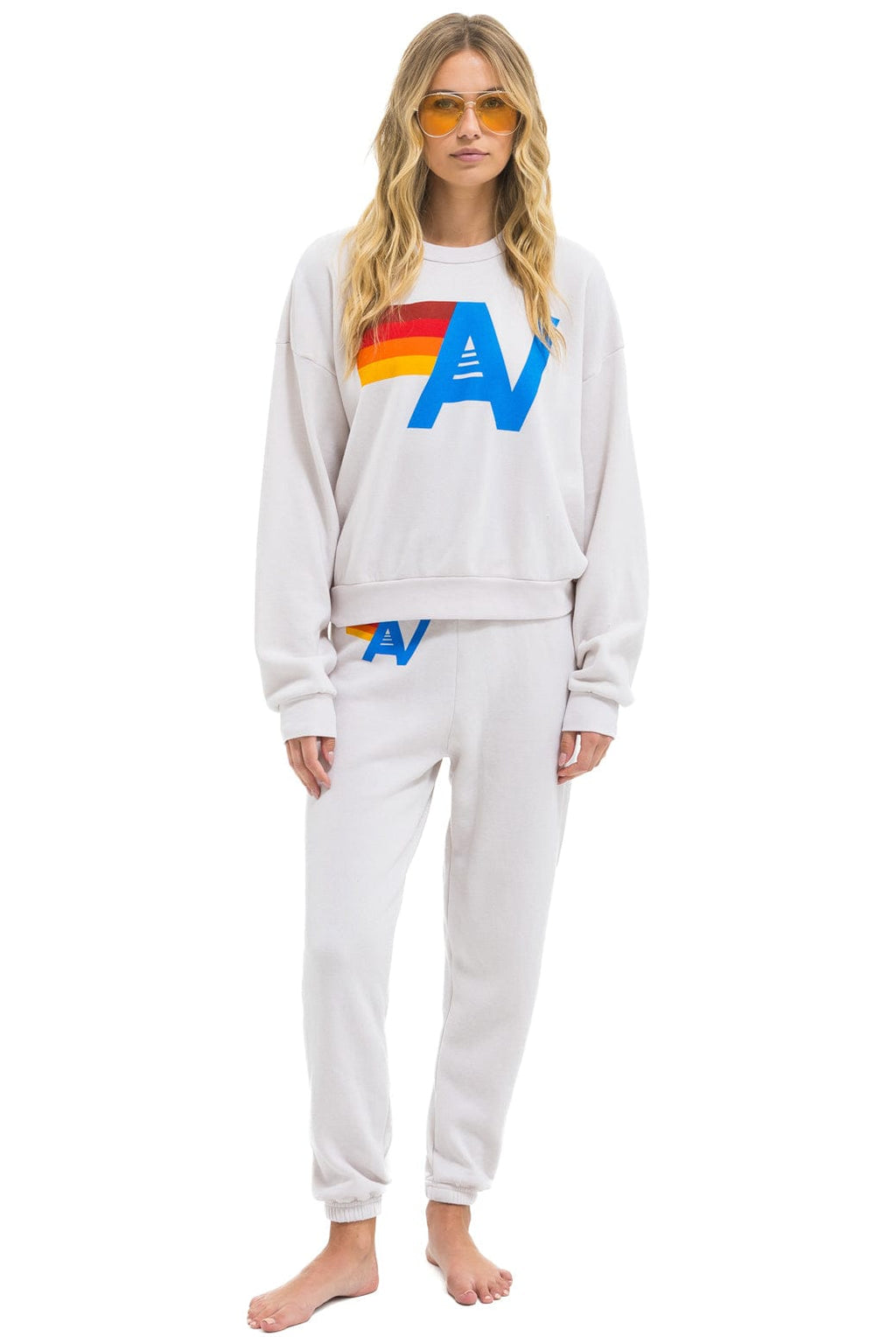 Retro LOGO SWEATPANTS - DOVE